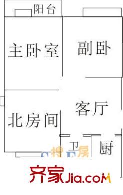 前哨路198弄小區(qū)戶型圖上海 前哨路198弄 戶型圖 3室1廳1衛(wèi)1廚