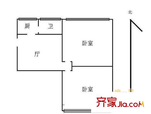 由由四村2室1廳1衛(wèi)1廚