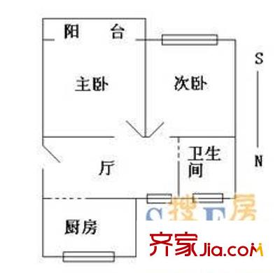 金芙苑 2室 戶型圖
