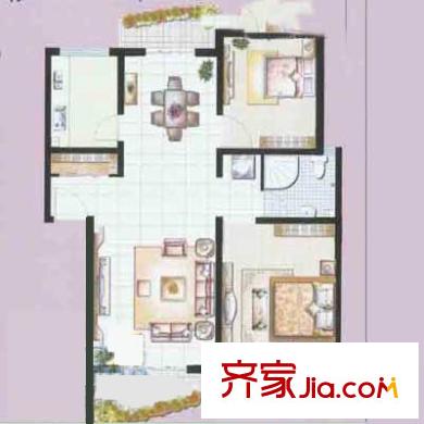 中匯花園惠南戶型圖中匯花苑 2室 戶型圖 2室2廳1衛(wèi)1廚