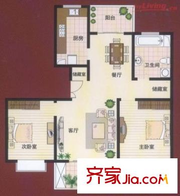 中匯花園惠南戶型圖中匯花苑 2室 戶型圖 2室1廳1衛(wèi)1廚