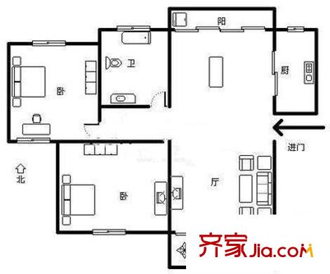 西部俊园 户型图