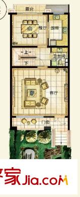 合生御廷园Bs2户型1层 3室4厅2卫1厨