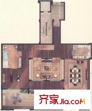 尚東鼎G戶(hù)型地下室 2室2廳1衛(wèi)1廚