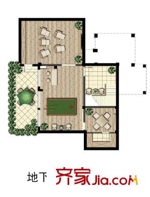 天和湖濱藝墅K戶型地下室 4室2廳3衛(wèi)1廚