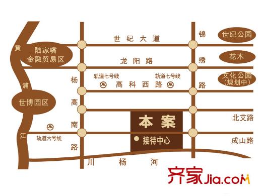 大華諾斐墅區(qū)位圖