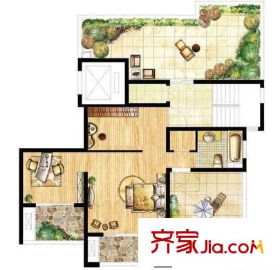 曙光北苑戶型圖戶型圖 3室1廳1衛(wèi)1廚