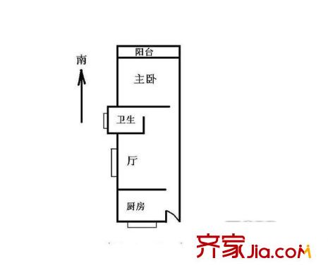 曙光北苑戶型圖戶型圖 1室1廳1衛(wèi)1廚
