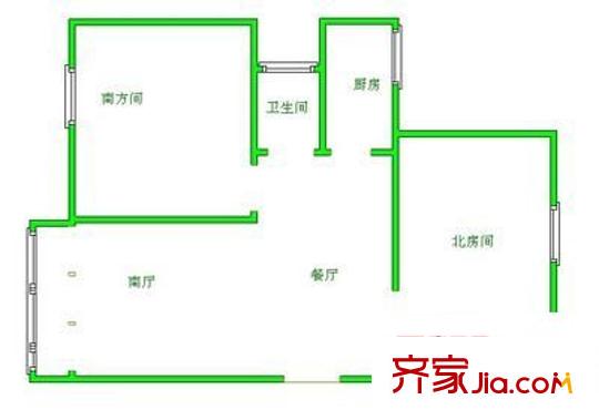 雅華公寓 2室 戶型圖