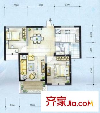 雅華公寓 2室 戶型圖