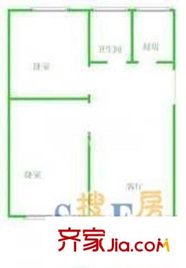 桃林二小區(qū)戶型圖戶型圖 2室2廳1衛(wèi)1廚