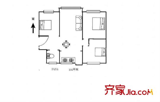 桃林二小區(qū) 0室 戶型圖