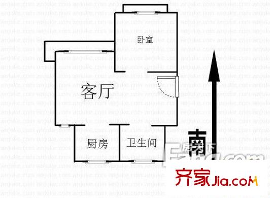 盛世聯(lián)奕苑戶型圖戶型圖 1室1廳1衛(wèi)1廚