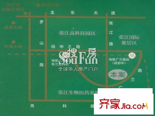 廣蘭名苑交通圖