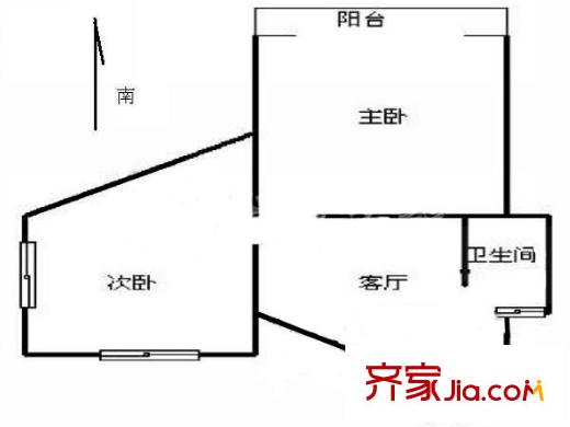壽光小區(qū) 2室 戶型圖