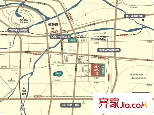 華啟金悅府交通區(qū)位圖