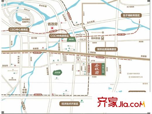 華啟金悅府區(qū)位圖