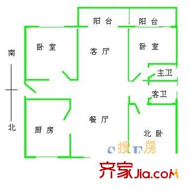 上海 金华苑 户型图