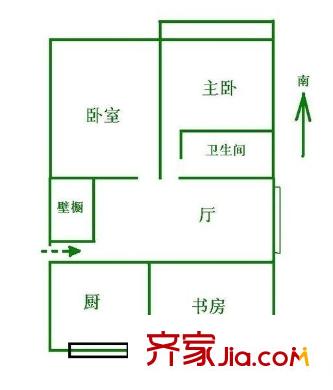 真光七街坊 3室 户型图