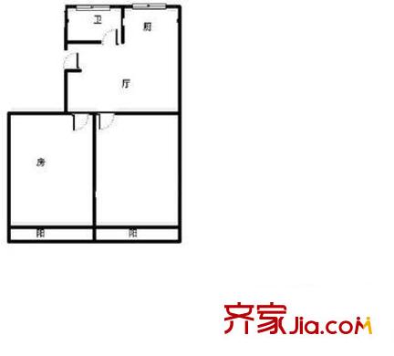 新川小區(qū)戶型圖戶型圖 1室1廳1衛(wèi)1廚