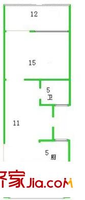 上海 梅北小区 户型图
