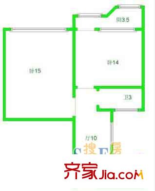 上海 梅北小区 户型图