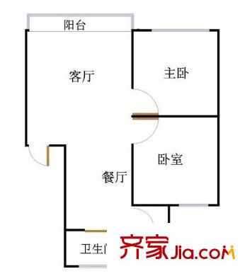 陽(yáng)二小區(qū)戶型圖戶型圖 2室1廳1衛(wèi)1廚