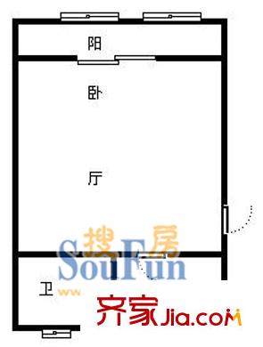 西鎮(zhèn)小區(qū)(浦東)戶型圖海 西鎮(zhèn)小區(qū)（浦東） 戶型圖 1室1衛(wèi)1廚