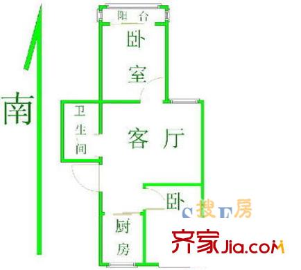 恒大華城新華苑戶型圖上海 新華苑（浦東） 戶型圖 2室1廳1衛(wèi)1廚