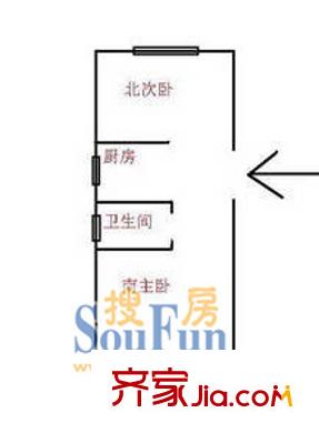 浦東大道2511弄小區(qū)戶型圖上海 浦東大道2511弄 戶型圖 2室1廳1衛(wèi)1廚