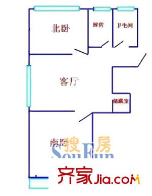 浦東大道2511弄小區(qū)戶型圖上海 浦東大道2511弄 戶型圖 2室1廳1衛(wèi)1廚