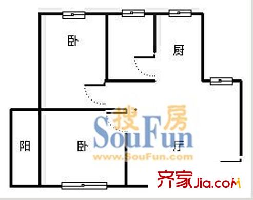 上海 東陸新村九街坊 戶型圖
