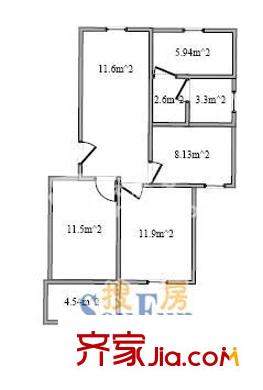 上海 東陸新村九街坊 戶型圖