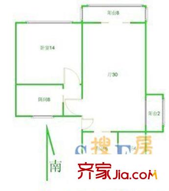 上海 弘揚公寓 戶型圖