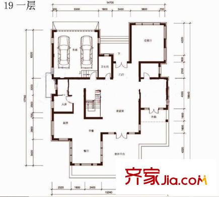 盛逸公寓 4室 戶型圖
