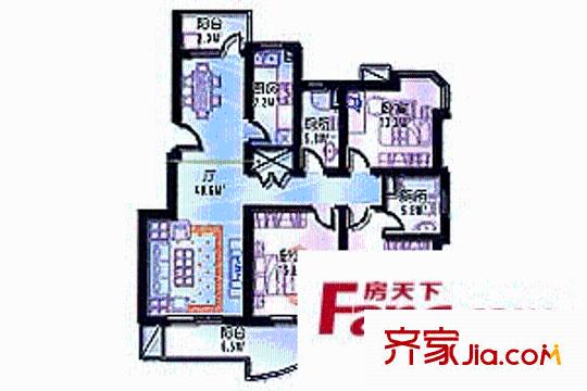 上海 盛逸公寓 戶型圖