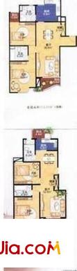 盛逸公寓 4室 戶型圖