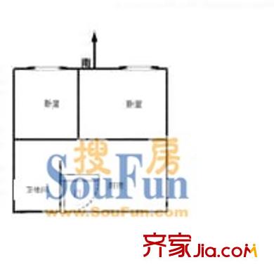 武宁路200弄小区户型图武宁路200弄 户型图 2室1厅1卫1厨