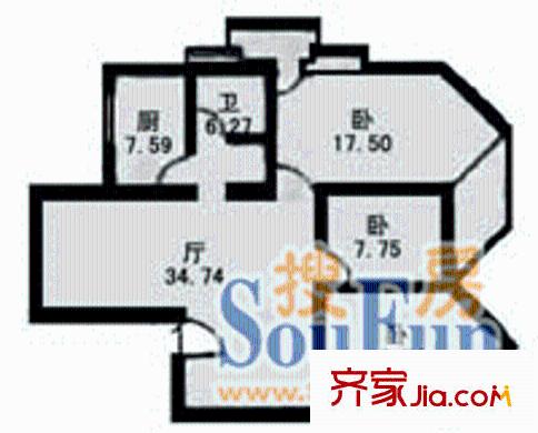 上海 住友公寓 戶型圖