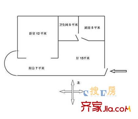 金橋路530弄小區(qū)戶型圖上海 金橋路530弄 戶型圖 1室1廳1衛(wèi)1廚