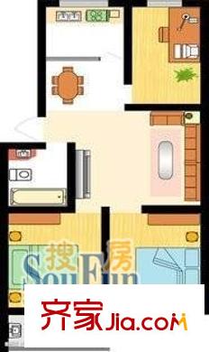 景瑞花园 3室 户型图