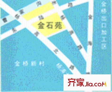 金橋新城四期金舍苑交通圖