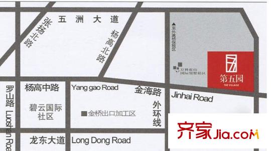 上海萬科第五園交通圖