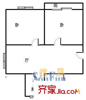 北中路280弄小區(qū)戶型圖上海 北中路280弄 戶型圖 2室2廳1衛(wèi)1廚