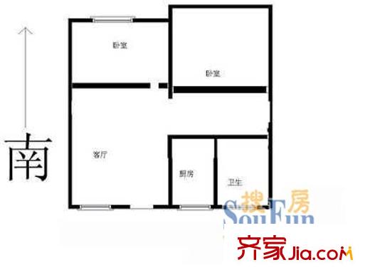 北中路280弄小區(qū)戶型圖上海 北中路280弄 戶型圖 2室1廳1衛(wèi)1廚