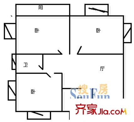 上海 臨沂大樓 戶型圖