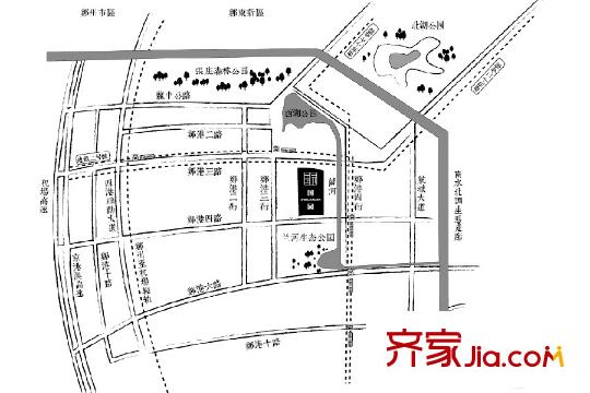 豫發(fā)大運(yùn)城國(guó)園區(qū)位圖
