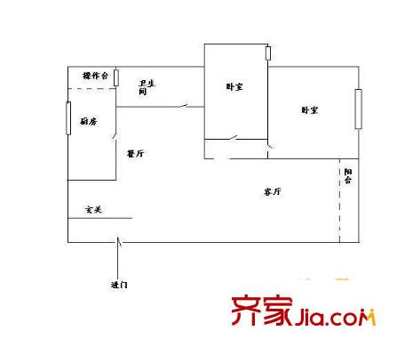 華陽苑(張楊福邸)2室2廳2衛(wèi)1廚
