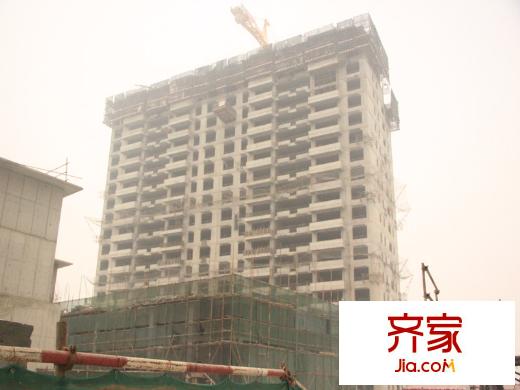 万年生态城・园博府工地实景2013.1
