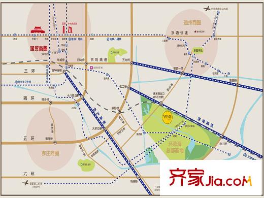 首开万科台湖新城・V公馆区位图